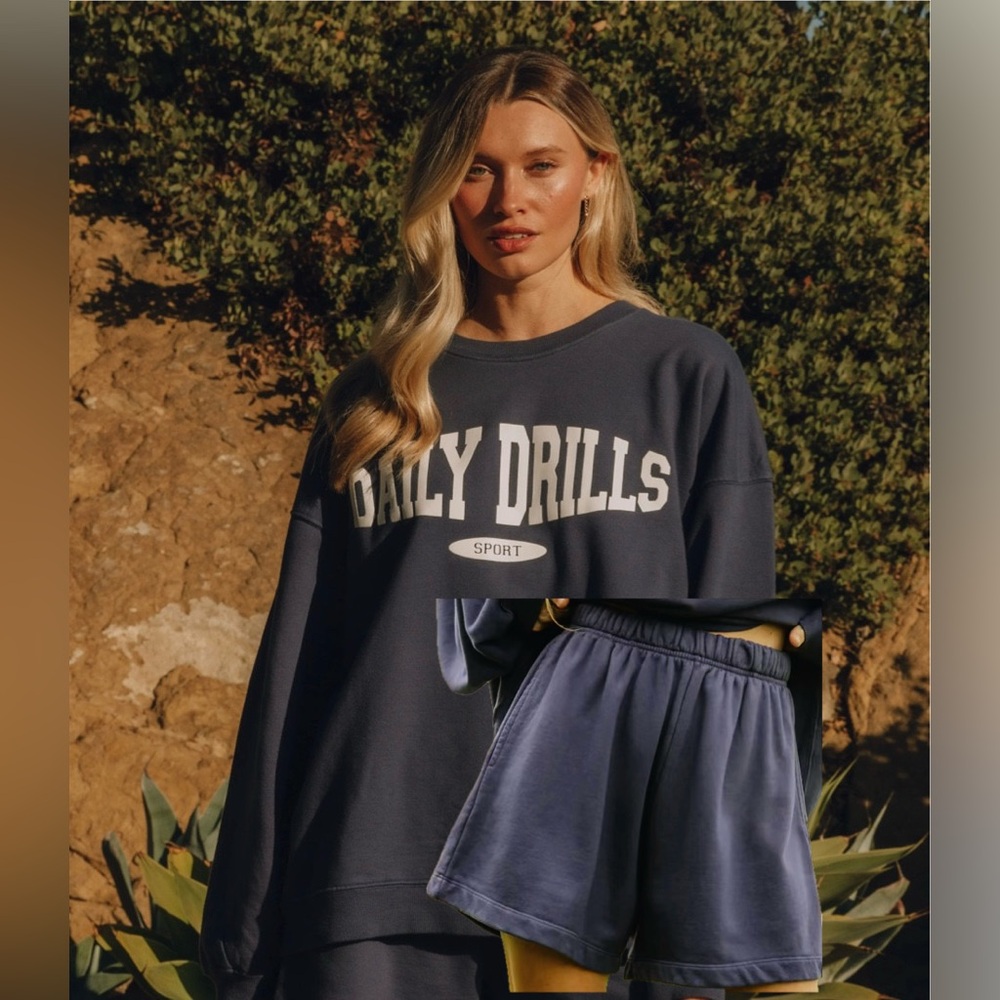 Daily Drills Navy Varsity Sweatshirt